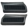 78FDLTC70-P Front Door Panels for 1978-79 Camaro LT/Berlinetta/Custom Cloth Pre-Assembled Black - image 1