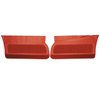 78FDLTC77 Front Door Panels for 1978-1981 Camaro LT/Berlinetta/Custom Cloth Bright Red - image 1