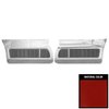 80FDLTC77-P Front Door Panels for 1981 Camaro LT/Berlinetta/Custom Cloth Pre-Assembled Red - image 1