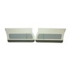 80FDLTC81 Cloth Insert Front Door Panels for 1980 Camaro LT/Berlinetta/Custom Cloth Oyster - image 1
