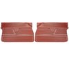 D251T Front Door Panels for 1969 Chevrolet Chevelle, 2 Door Red - image 1