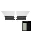 D263-2T Rear Door Panels for 1965 Chevrolet Chevelle, 2-Door Sedan White & Black - image 1