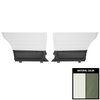 D263-3T Rear Door Panels for 1965 Chevrolet Chevelle, 2-Door Sedan White & Aqua - image 1