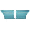D282T Rear Door Panels for 1966 Chevrolet Chevelle, 2-Door Sedan Bright Blue