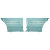 D283T Rear Door Panels for 1966 Chevrolet Chevelle, 2-Door Sedan Light Blue - image 1