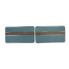 D814 Front Door Panels for 1969 Ford Ranger Truck Dark Blue - image 1