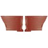 DO231C Rear Door Panels for 1967 Chevrolet Chevelle, Hardtop Red/Gold Edition - image 1