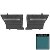 DO282C Rear Door Panels for 1966 Chevrolet Chevelle, Hardtop Bright Blue/Gold Edition - image 1