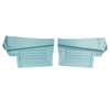 DO315V Rear Door Panels for 1968 Chevrolet Chevelle, Convertible Light Blue/Gold Edition - image 1