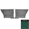 DO414C Rear Door Panels for 1965 Pontiac GTO/Lemans Hardtop Dark Aqua/Gold Edition - image 1
