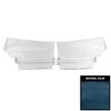 DO452V Rear Door Panels for 1969 Pontiac GTO/Lemans Convertible Dark Blue/Gold Edition - image 1