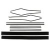F212-1 Window Felts for 1955-1957 Chevrolet Bel Air Hardtop - image 1