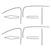 F212-4 Window Felts for 1955-1957 Chevrolet 210 4 Door Hardtop - image 1