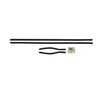 F230-10 4 Piece Window Felt Kit for 1967-1968 Ford Mustang Coupe - image 1