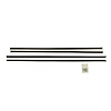 Standard Windowfelt Weather Strip Kit 1965-73 Mustang - image 1