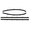 F241-30 Outer Only Window Felts for 1968-1969 Oldsmobile Cutlass 2 Door Sedan - image 1