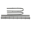 Standard Windowfelt Weather Strip Kit 1962-79 Chevy II/Nova 2-Door Sedan - image 1