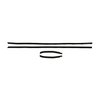 F296-40 Standard Outer Only Window Felts for 1969-1970 Mercury Cougar XR7 Convertible - image 1