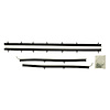 Original Outer Windowfelt Weather Strip Kit 1964-72 Chevelle 2-Door Hardtop - image 1