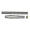 Original Outer Windowfelt Weather Strip Kit 1966-72 Chevy II/Nova 2-Door Sedan - image 1