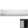 PD263-2 Front Door Panels for 1965 Chevrolet Chevelle, Pre-Assembled White & Black - image 1