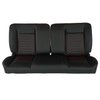 RM-BA11X2X 60 in. Sport Mod I Bench Seat Black Vinyl Wide Black Insert Red Thread w/o Cupholder - image 1