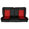 RM-BA12X1C 60 in. Sport Mod I Bench Seat Black Vinyl Wide Red Insert Black Thread w/Cupholder - image 1