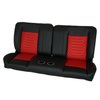 RM-BA12X1C 60 in. Sport Mod I Bench Seat Black Vinyl Wide Red Insert Black Thread w/Cupholder - image 2