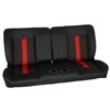RM-BB1122C 60 in. Sport Mod II Bench Seat Black Vinyl Black/Red Insert Red Thread w/Cupholder - image 2
