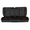 RM-BB11X2X 60 in. Sport Mod II Bench Seat Black Vinyl Thin Black Insert Red Thread w/o Cupholder - image 1