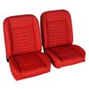 RM-UA22X1 Low Back Bucket Sport Mod I Seat Set Red Vinyl Wide Red Insert Black Thread - image 3
