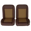 RM-UA35X3 Low Back Bucket Sport Mod I Seats Brn Vinyl Wide Camel/Beige Insert Brn Thread - image 1