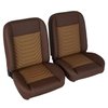RM-UA35X3 Low Back Bucket Sport Mod I Seats Brn Vinyl Wide Camel/Beige Insert Brn Thread - image 3