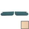 SV6101RC Ribbed Sun Visors for 1971-1972 Chevelle,/GTO/Cutlass/Skylark/Nova White - image 1