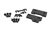 2119 1982-1992 GM F-Body Front Sway Bar Relocation Brackets; Black - image 1