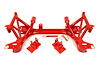 2324-R 1993-2002 GM F-Body K-Member SBC/BBC Motor Mounts Road Race; Red