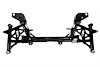 2330-B K-MEMBER/LSX/ROAD RACE BK; Black - image 1