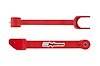 2540-R Camaro Rear Lower Trailing Links, Non-Adjustable, Poly Bushings, Red; Red - image 1