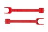 2540-R Camaro Rear Lower Trailing Links, Non-Adjustable, Poly Bushings, Red; Red - image 2