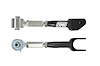 2551-B Camaro Rear Upper Trailing Links, Adjustable, Roto-Joints, Black; Black - image 1