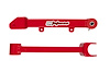 2553-R Camaro Rear Upper Control Arms, Non-Adjustable, Poly Bushings, Red; Red - image 1