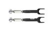 2555-B Camaro Rear Upper Control Arms, Adjustable, Rod Ends, Black; Black - image 2