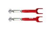 2555-R Camaro Rear Upper Control Arms, Adjustable, Rod Ends, Red; Red - image 2