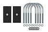 2621-1 1970-1981 GM F-Body Leaf Spring 3/4 in. Lowering Blocks; Black