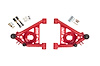 Tubular Front Lower A-Arms for GM F-Body, G-Body, S10 [Polyurethane Bushings, Red Powdercoat] - image 1