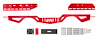 3108-R Adjustable Modular Transmission Crossmember for 1978-1988 GM G-Body [Red] - image 1