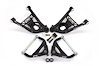 403256-3-B 64-72 GM A-Body Tubular Upper & Lower A-Arm Kit- Delrin Bushings; Black - image 1