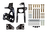 4057 1964-1972 GM A-Body Rear Coilover Bracket Kit; Black - image 1
