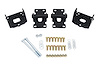90077 1982-1992 GM F-Body SBC Solid Engine Mount Kit; Black - image 1