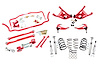 Handling Kit 2 Lowering 450lb Stage 5- Red 65-66 GM A-Body - image 1
